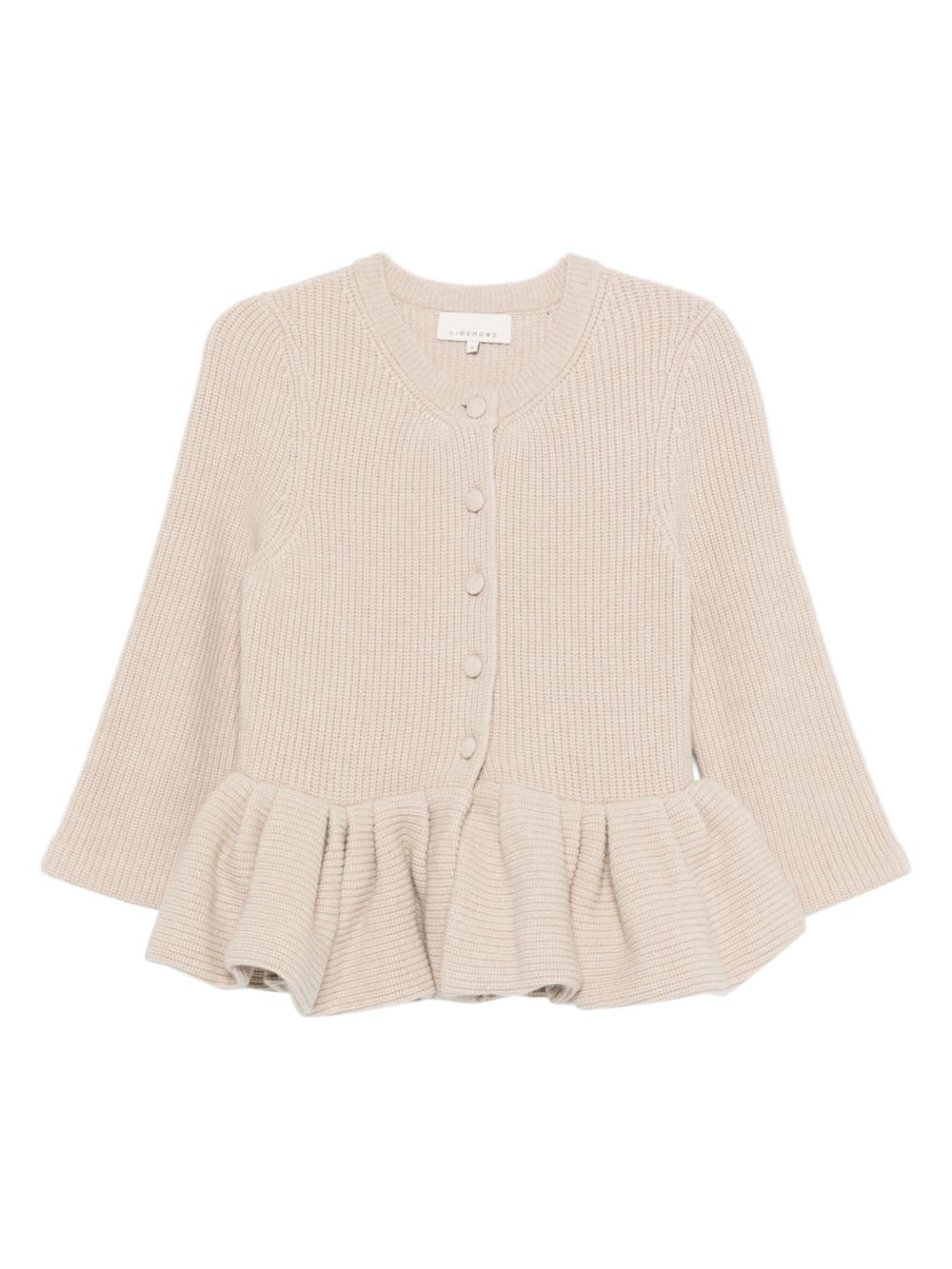 Peplum Knitted Cardigan