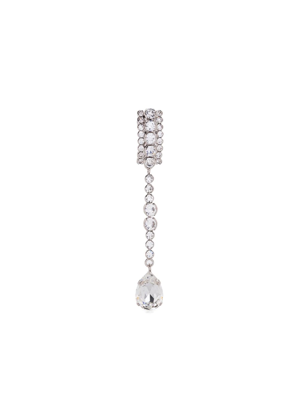 Crystal-Embellished Drop Earring
