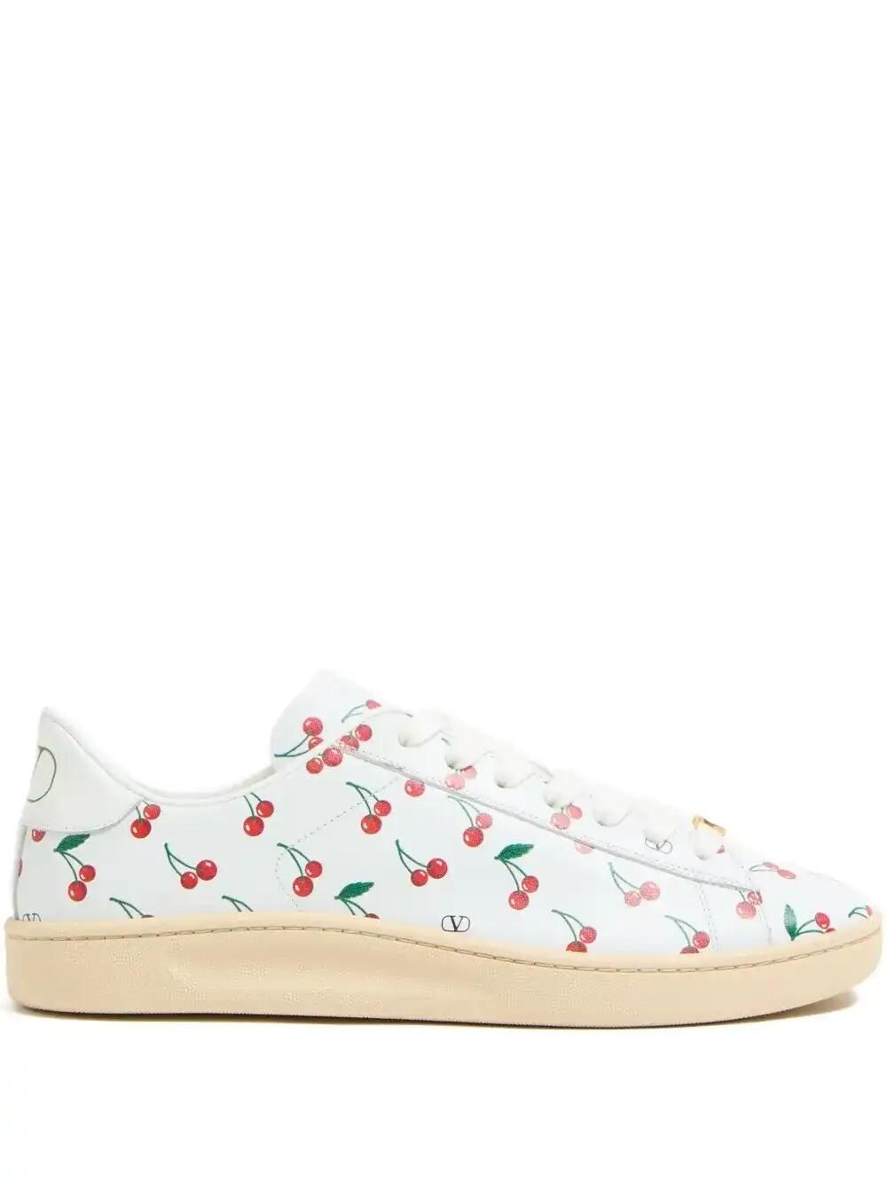 Royco Cherry-Print Low-Top Sneakers