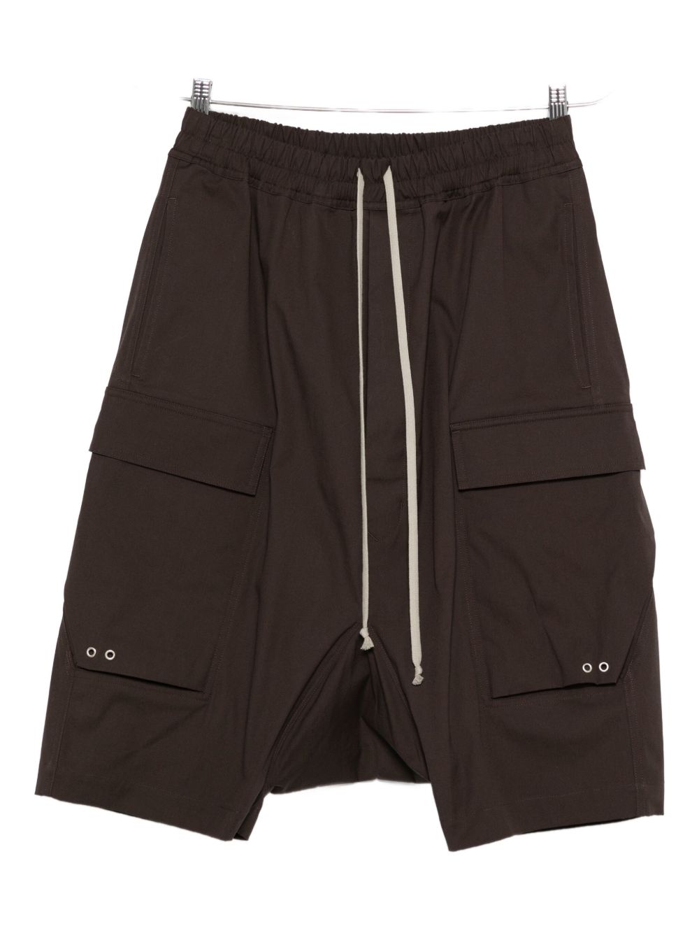 Rick Owens Drawstring Cargo Shorts In Black