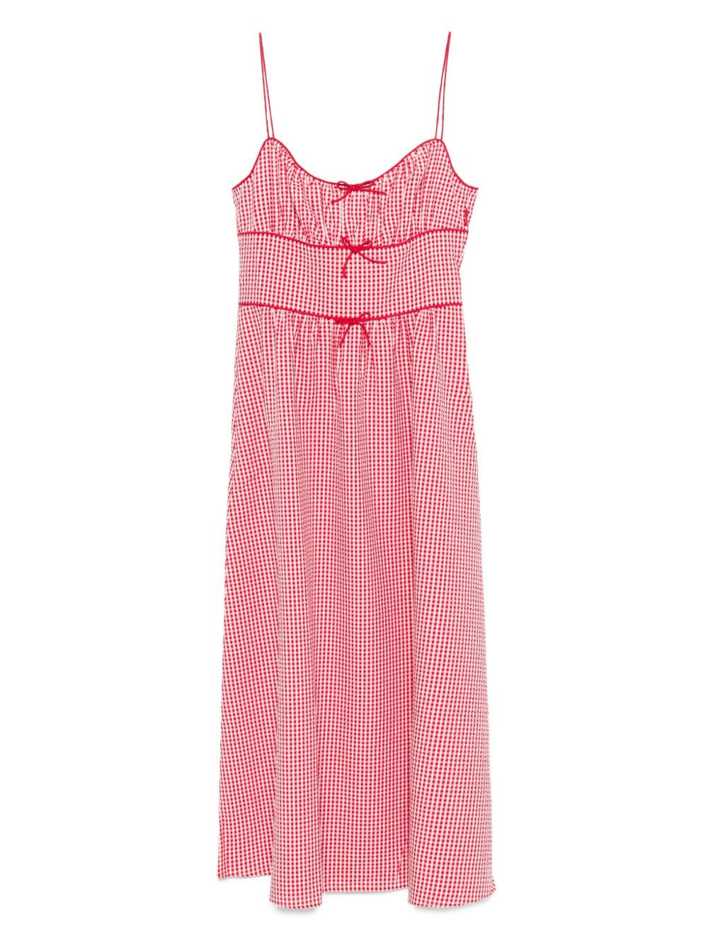 Belline Gingham Bow Dress