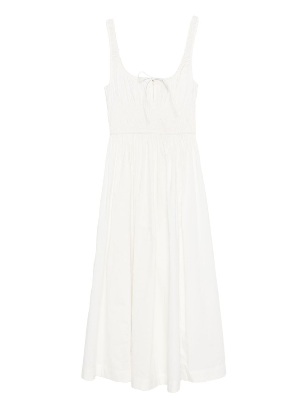 Quilla Square-Neck Smock Dress
