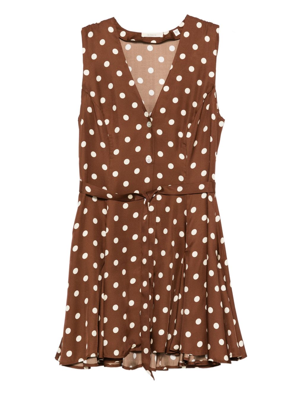 Aubrey Polka-Dot Button Dress
