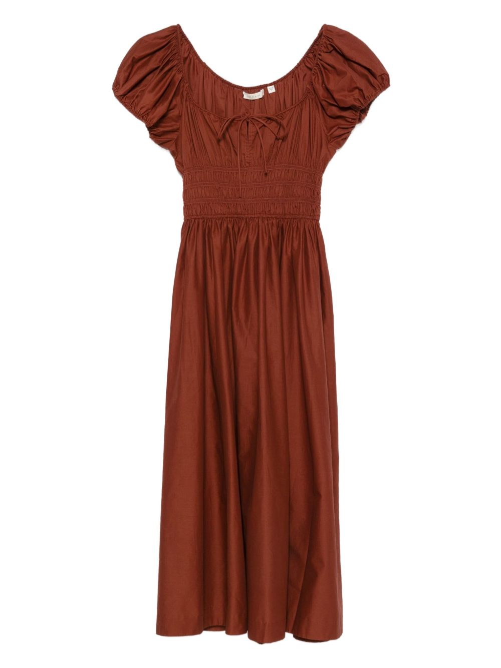 Quinn Puff-Sleeve Smocked Dress