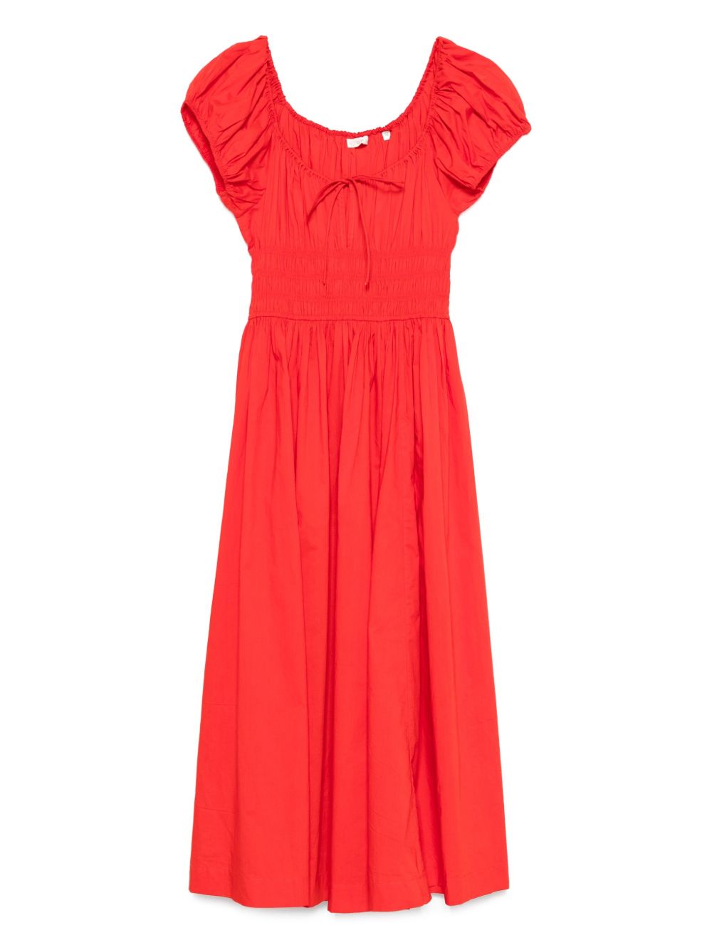 Quilla Puff-Sleeve Smocked Dress