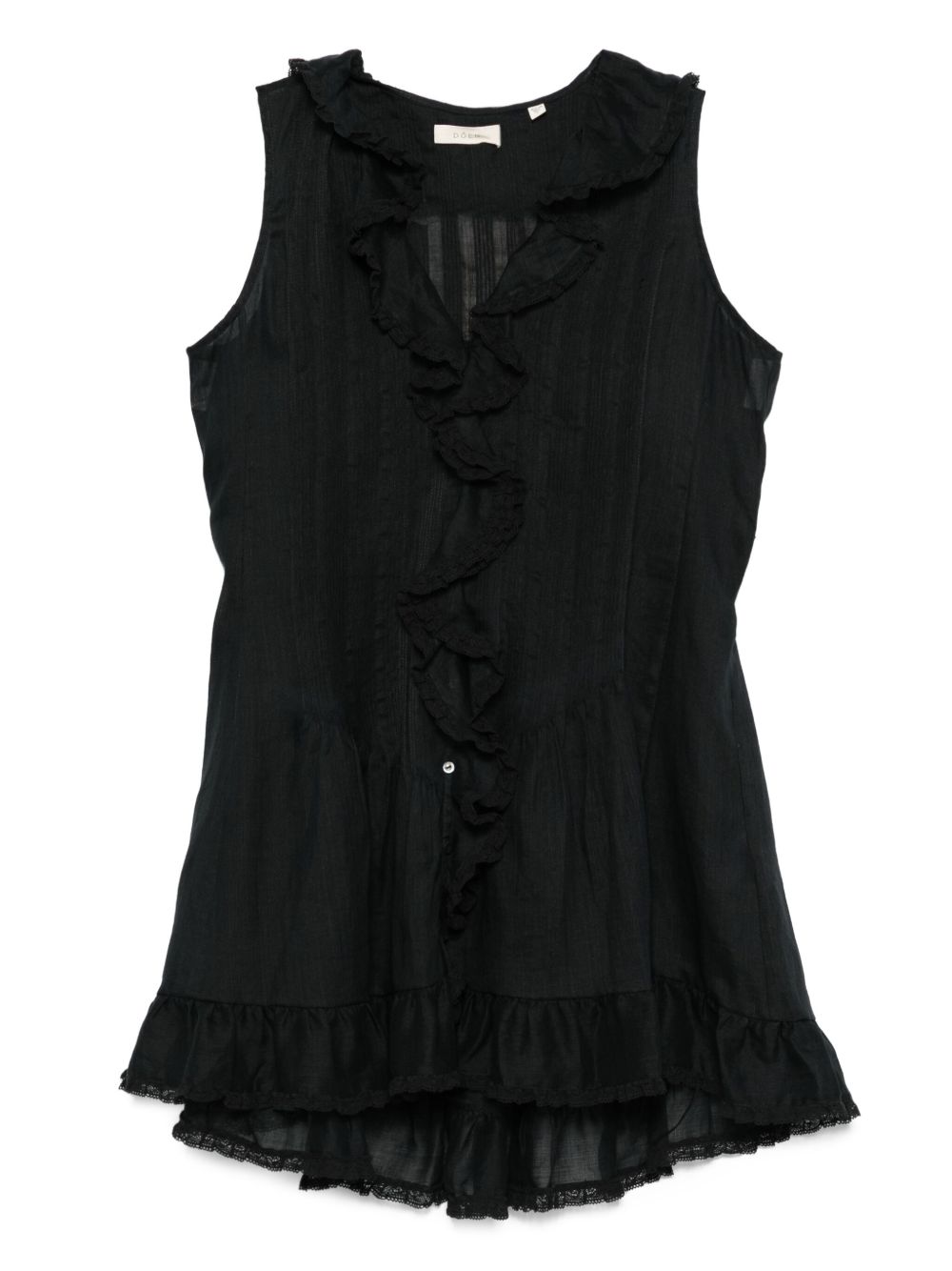 Henrietta Ruffled Ramie Dress