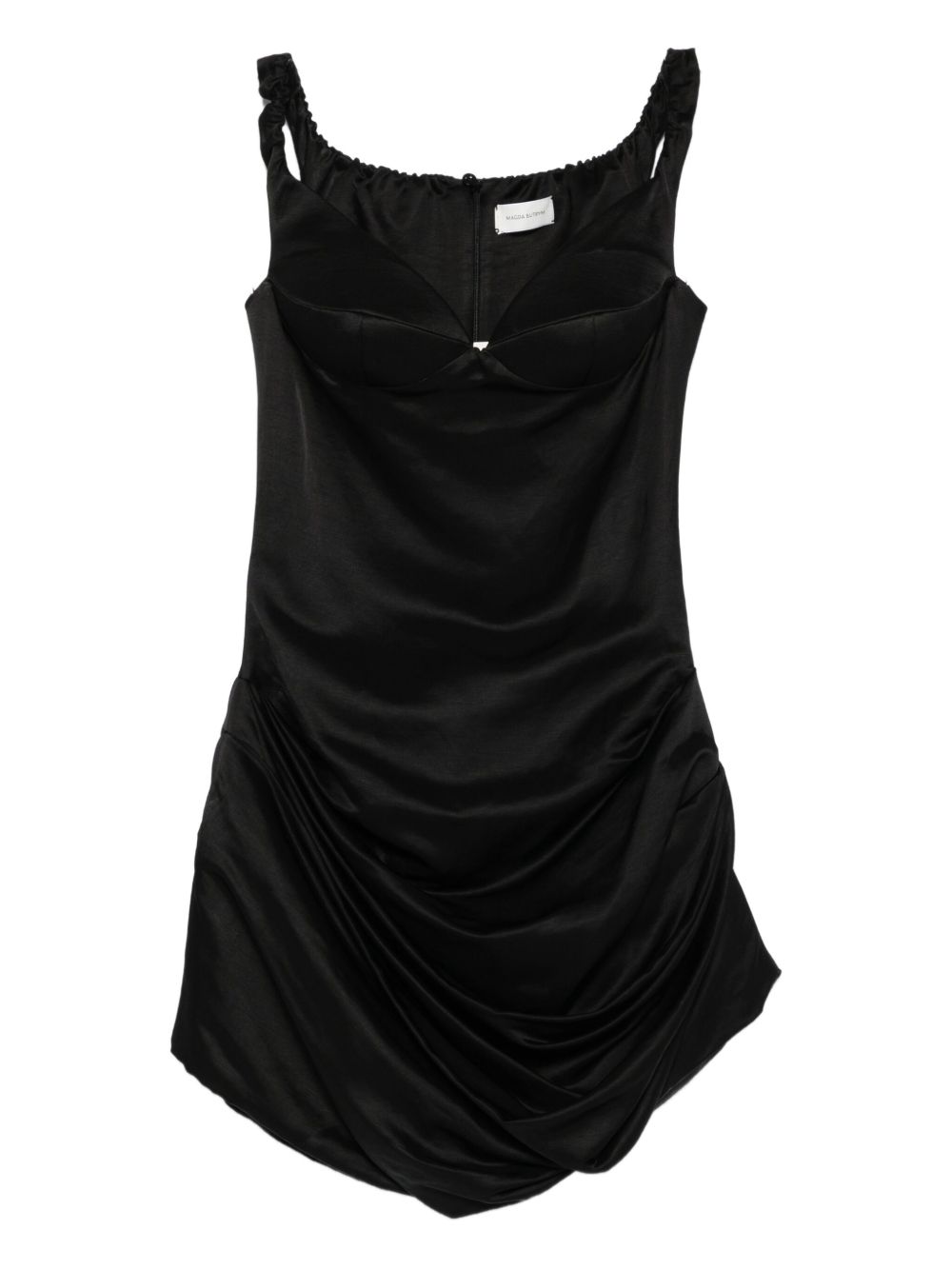 Sweetheart-Neckline Draped Dress