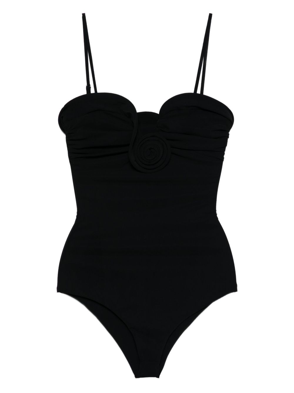 Rose-Embellished Swimsuit