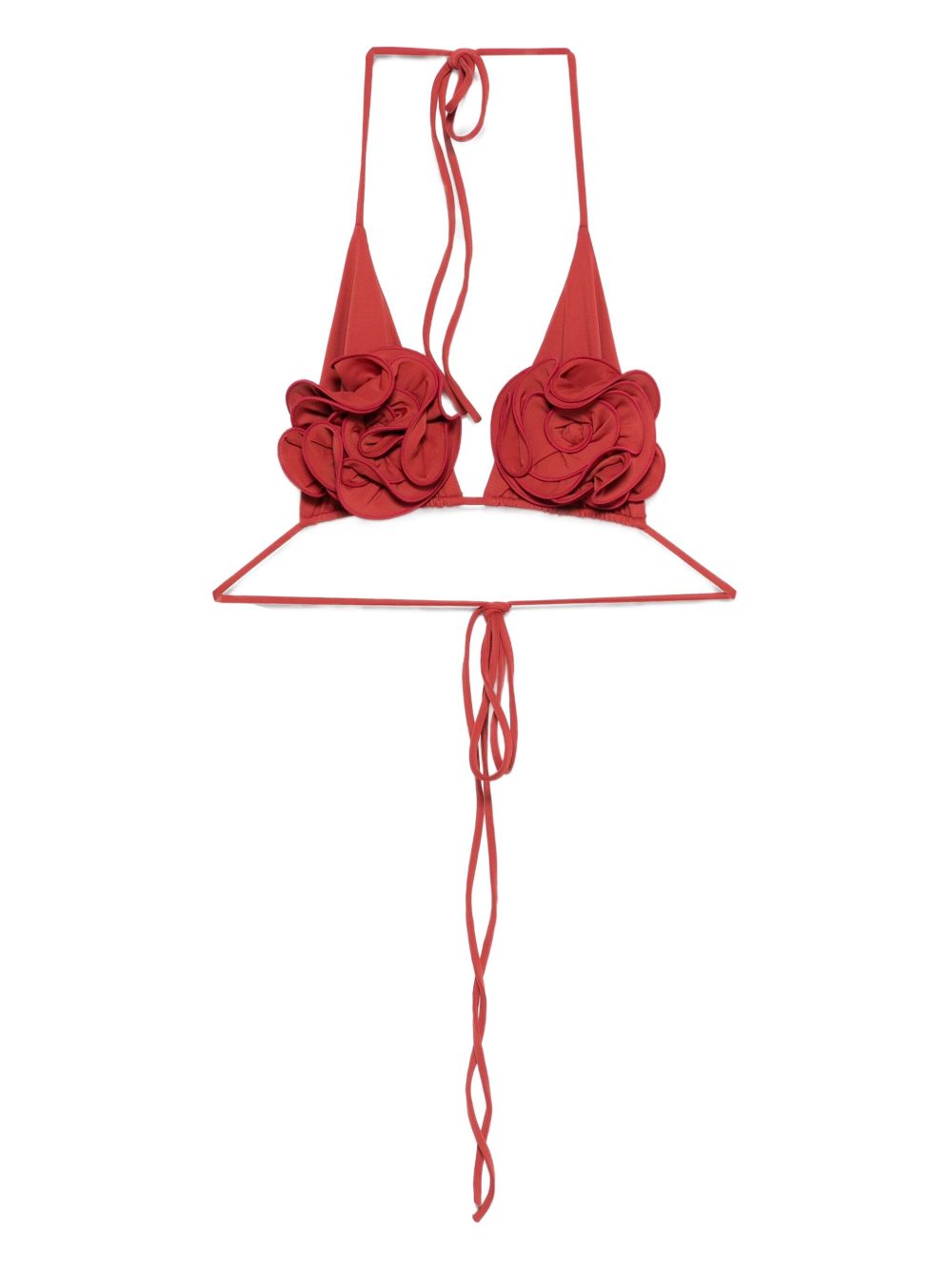 Floral-Motif Bikini Top