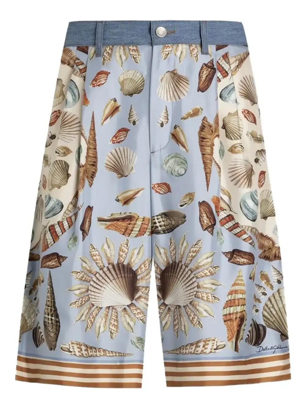 Cotton-Silk Bermuda Shorts