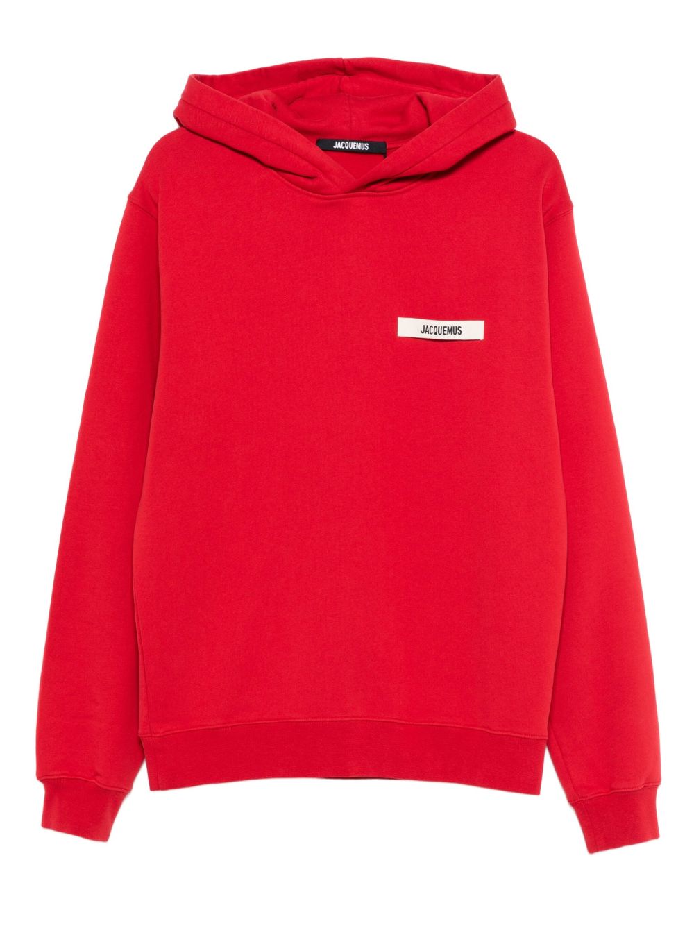 Jacquemus Le Hoodie Gros Grain Sweatshirt In Red