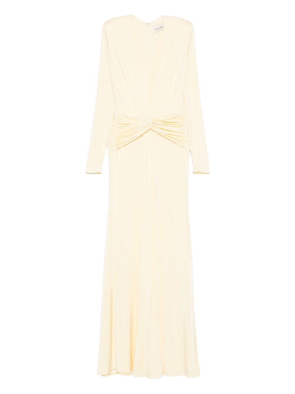Azure Twist-Front Maxi Dress