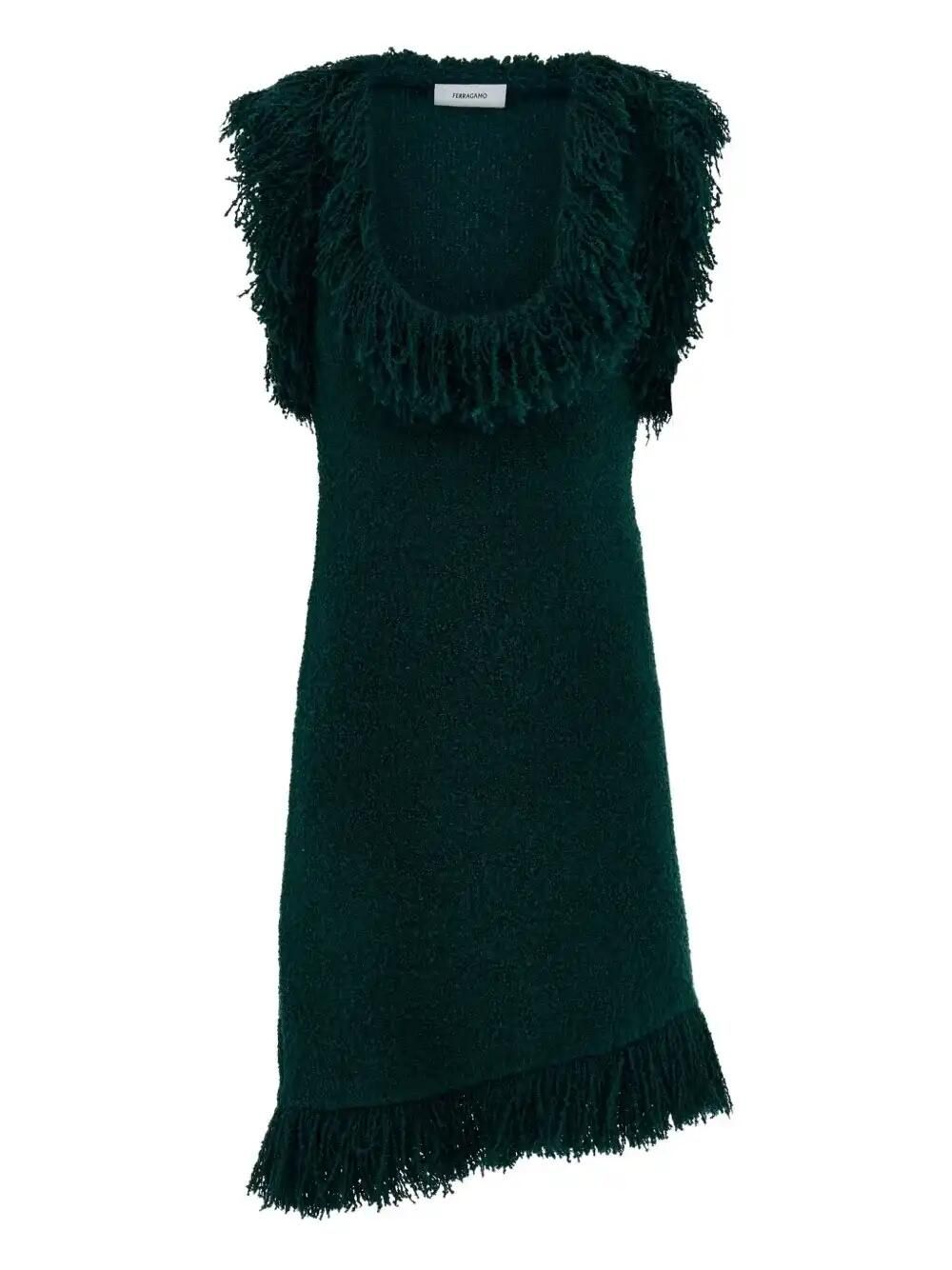Fringe-Detail Mini Dress