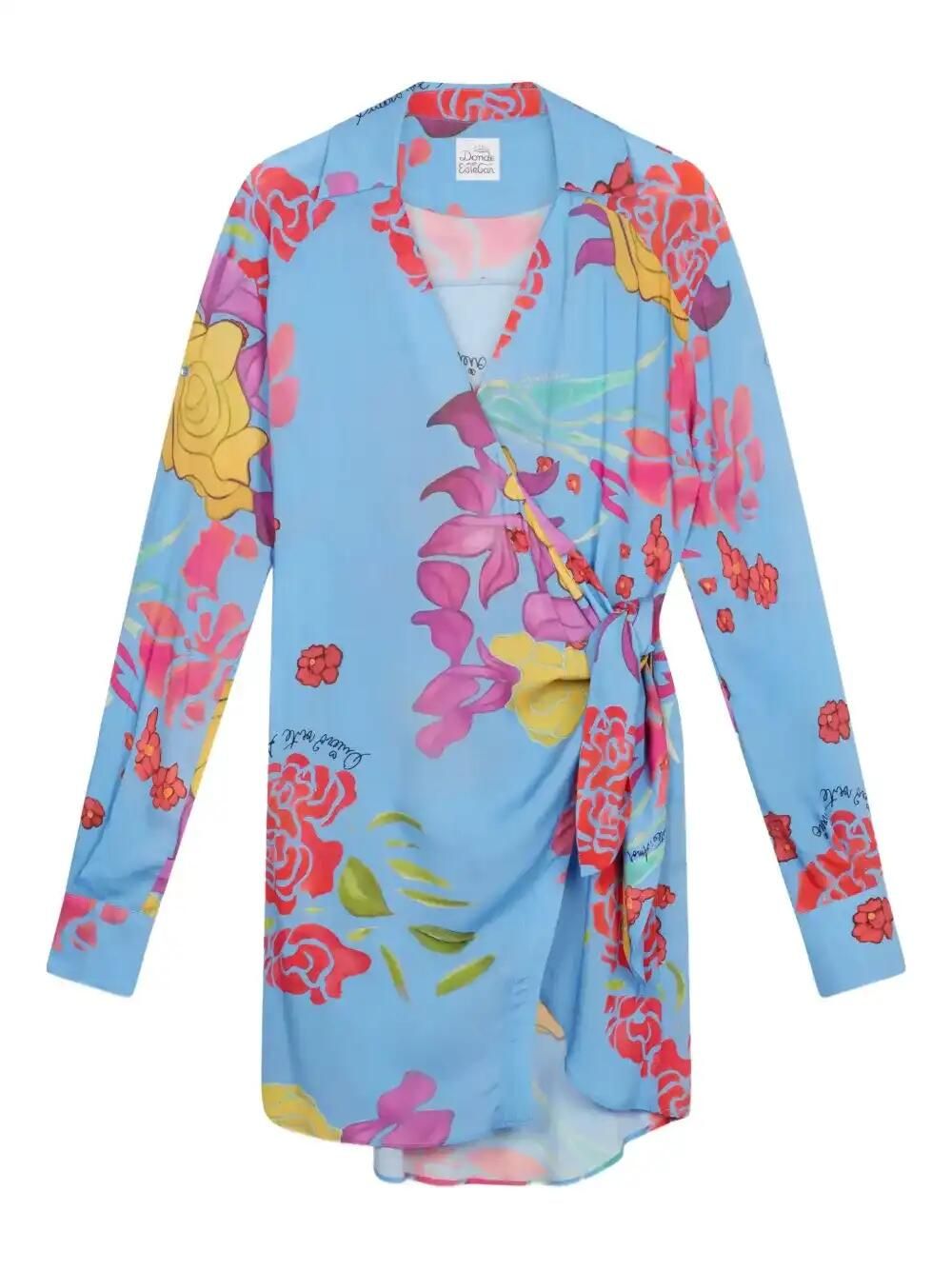 Cielo Wrap Mini Dress