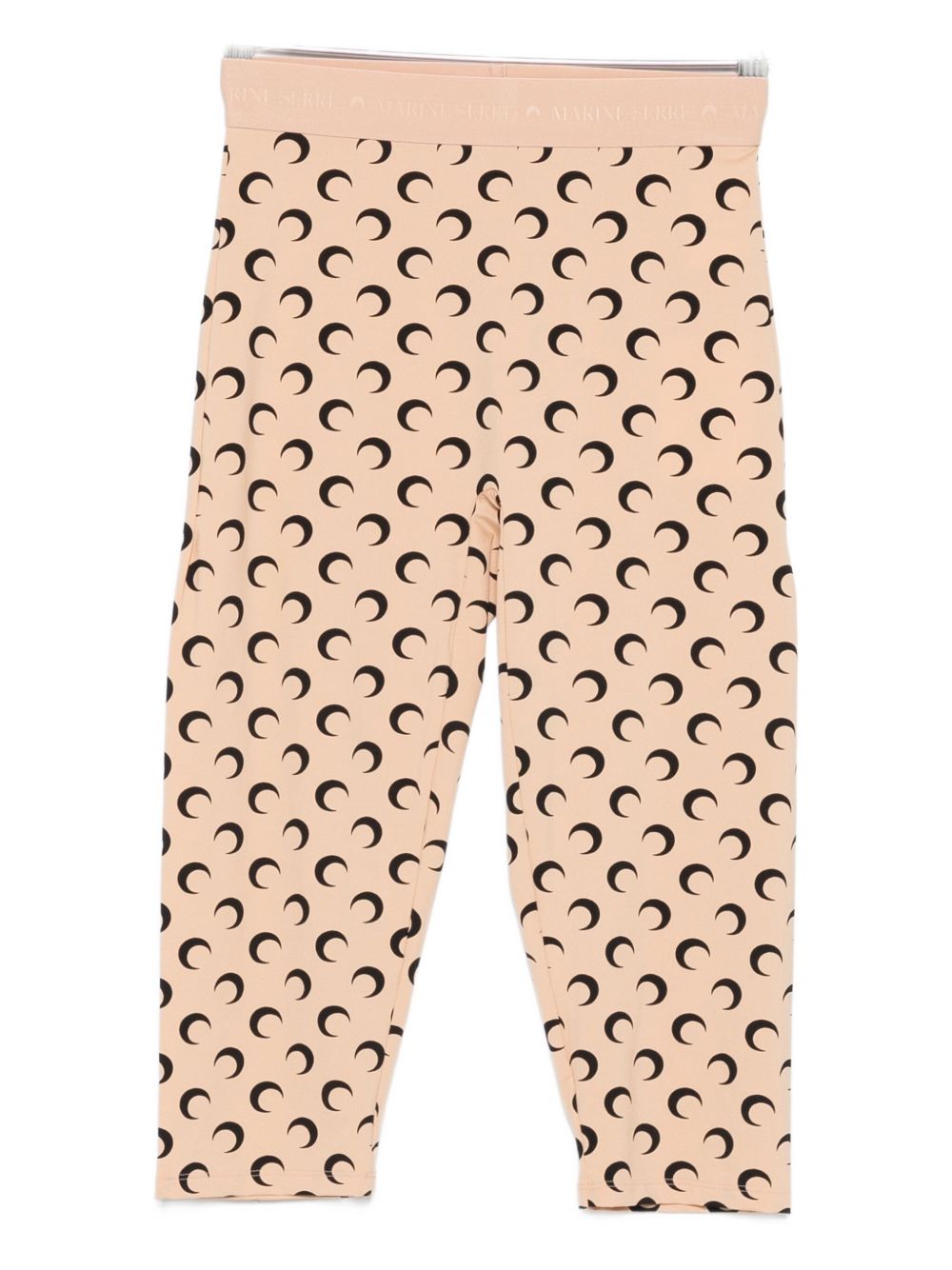 Marine Serre Crescent Moon-print Shorts In Neutral