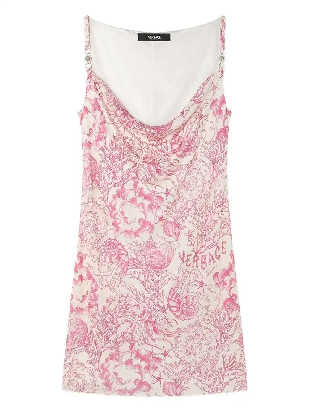 Underwater Barocco Mini Dress