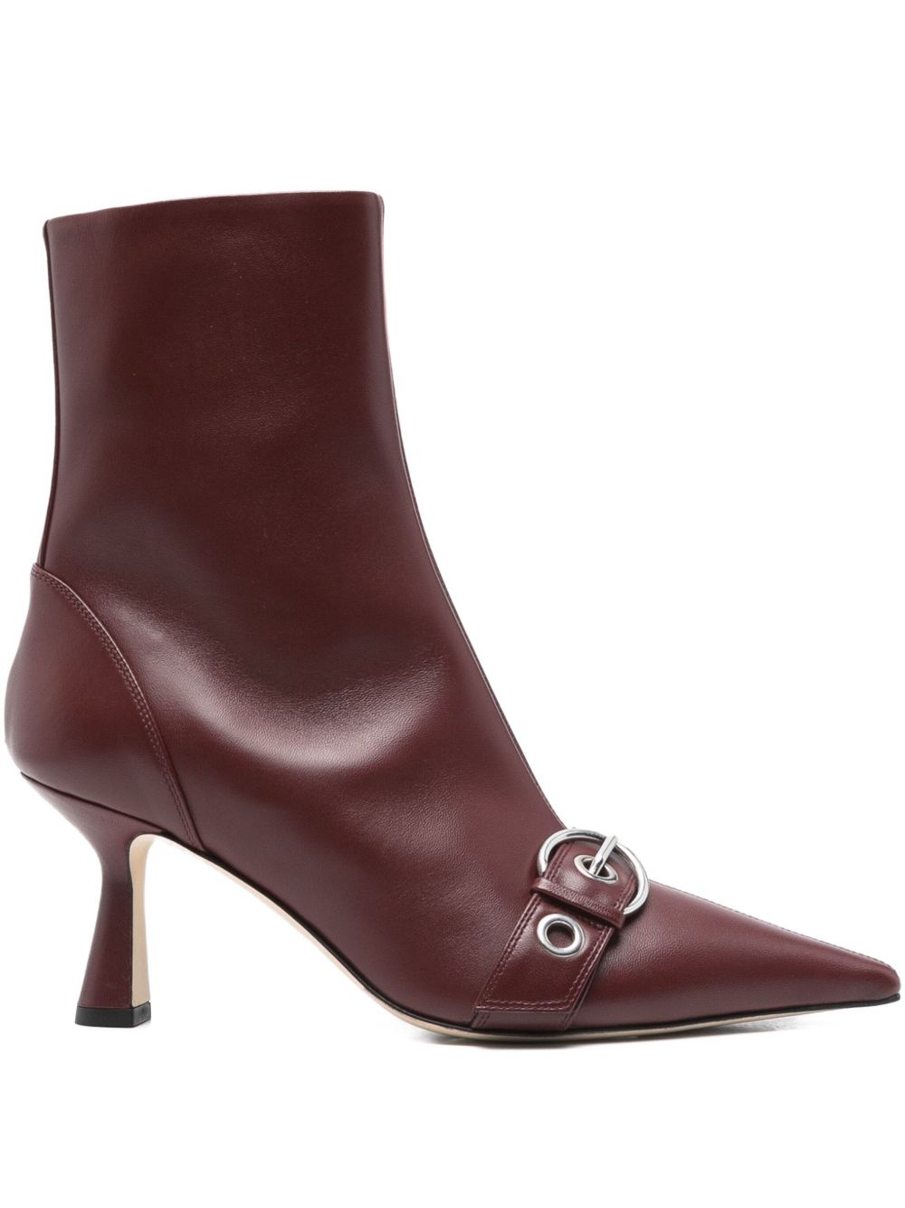 80mm Halima Buckle Pointed-Toe Boots