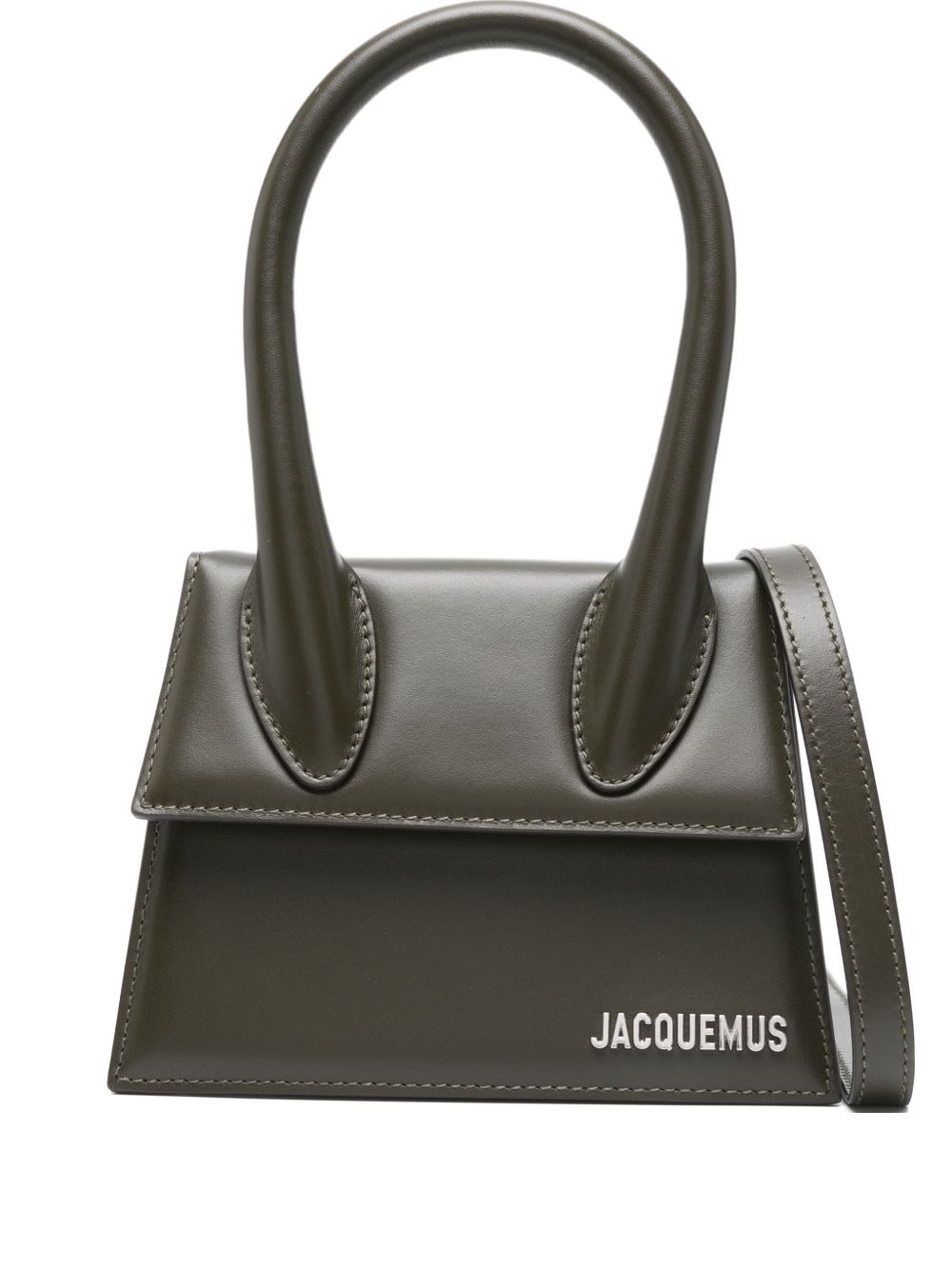 Jacquemus Medium Le Chiquito Top-handle Tote Bag In Brown