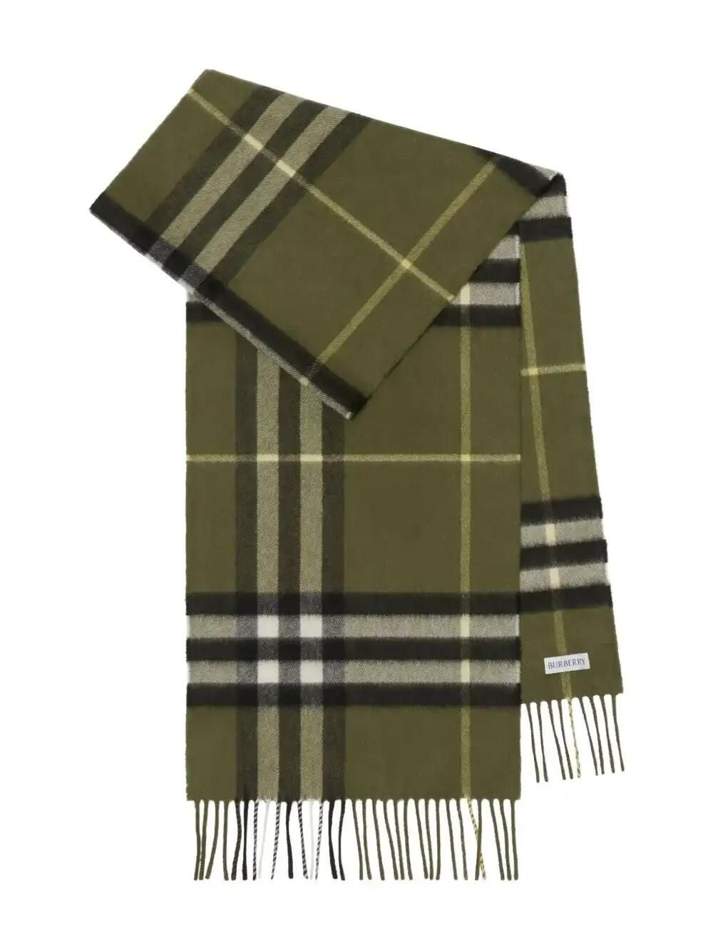 Checked Cashmere Scarf