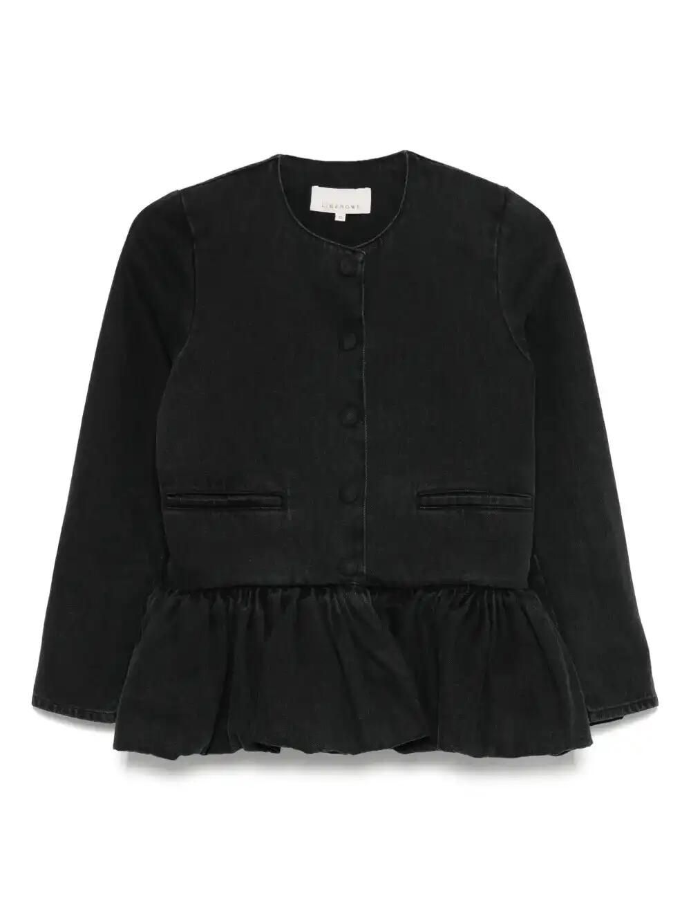 Denim Peplum Jacket