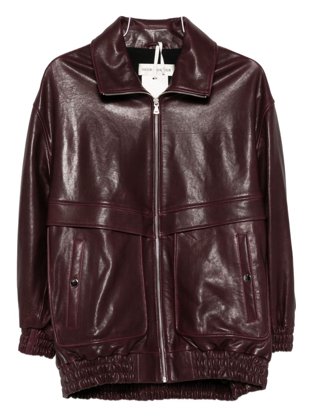 Lambskin Zip-Front Jacket