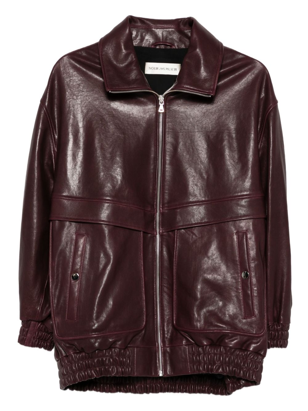Lambskin Zip-Front Jacket