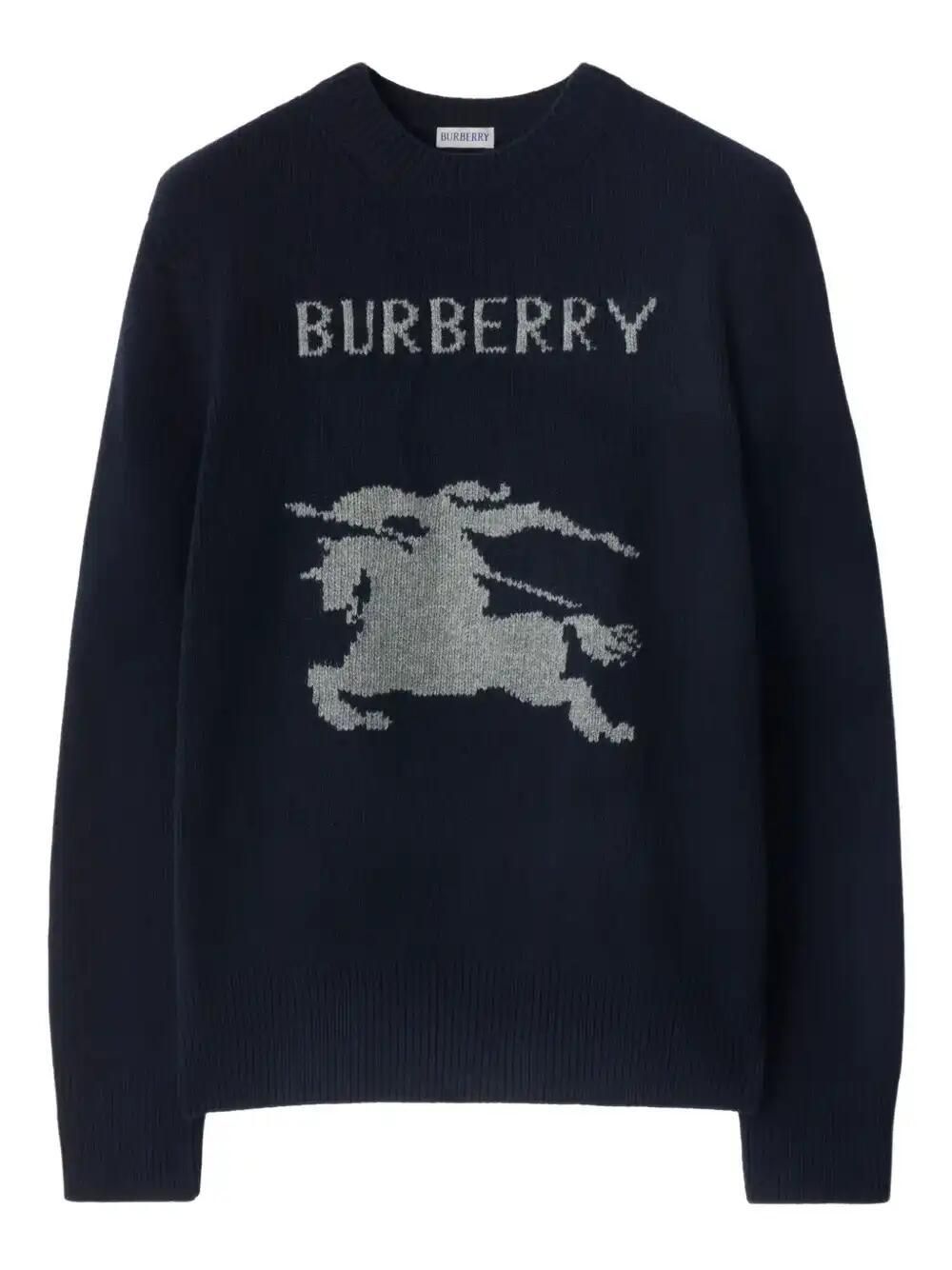 Equestrian Knight-Motif Sweater