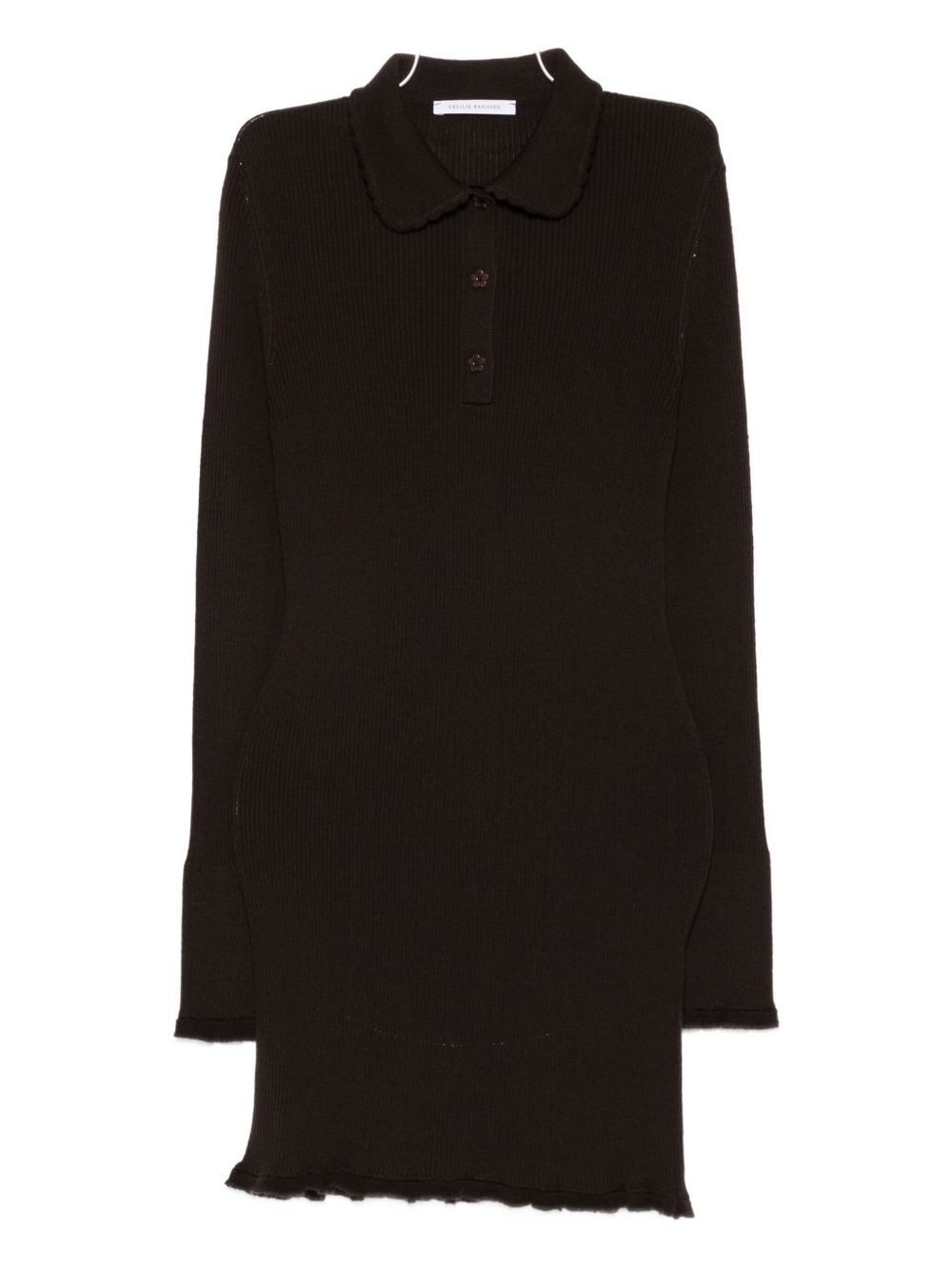 Cecilie Bahnsen Botka Mini Dress In Brown