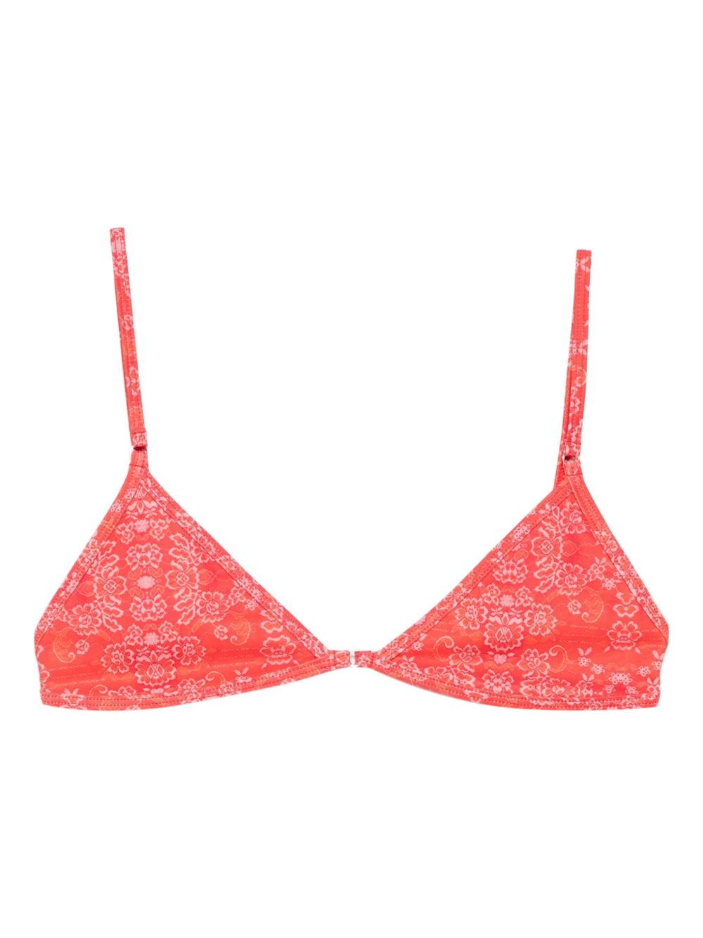 X Kiss ‘n Thrill Frida Floral-Print Triangle Bikini Top