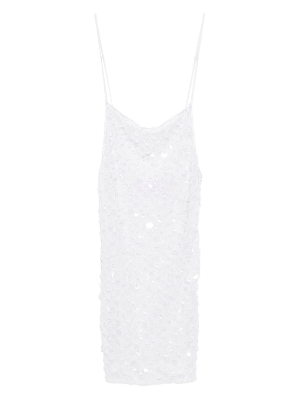 Sequin-Embellished Mini Dress
