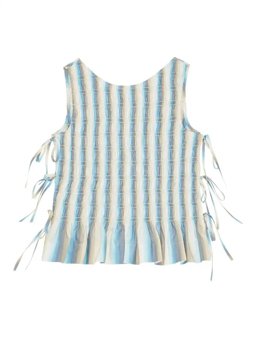 Ganni Gestreifte Bluse In Multi