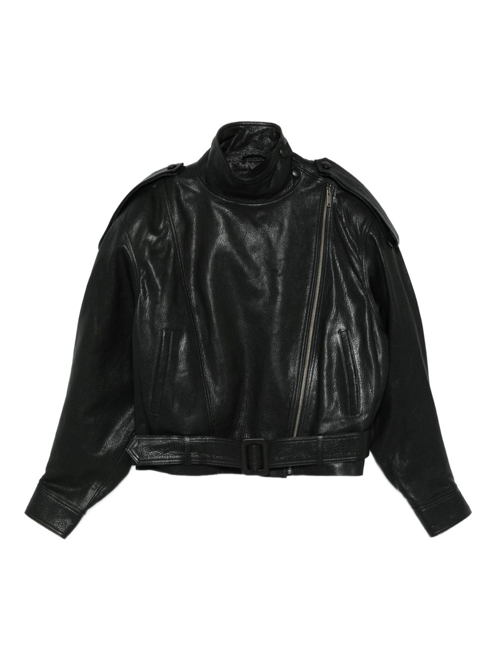 Grained Leather Jacket