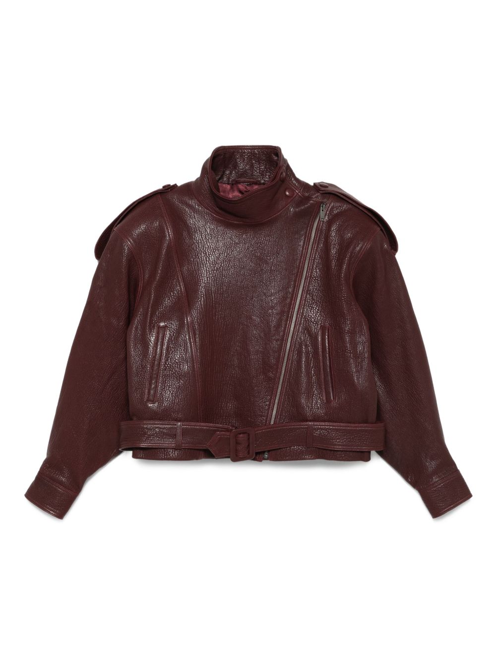 Grained Leather Jacket
