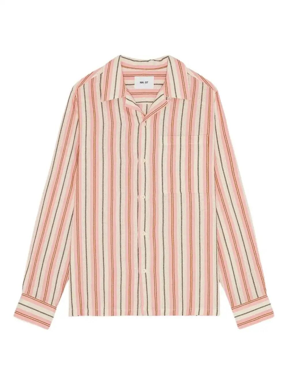 Striped Button-Up Shirt