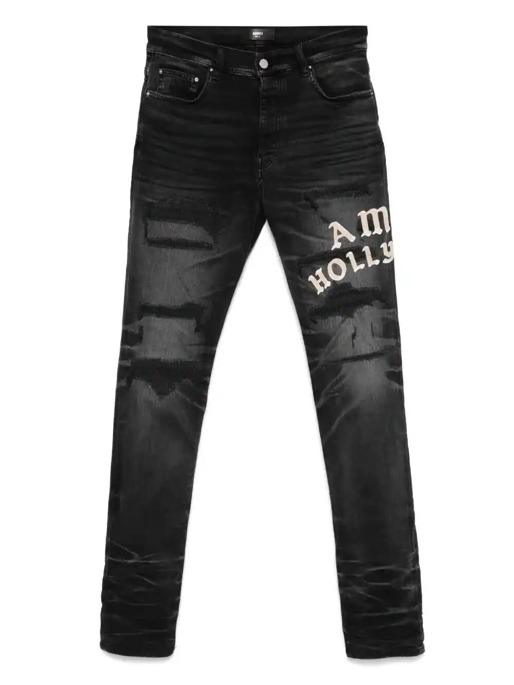 Hollywood Distressed-Effect Skinny Jeans