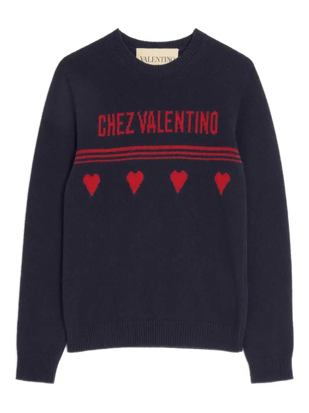 Heart Motif Sweater