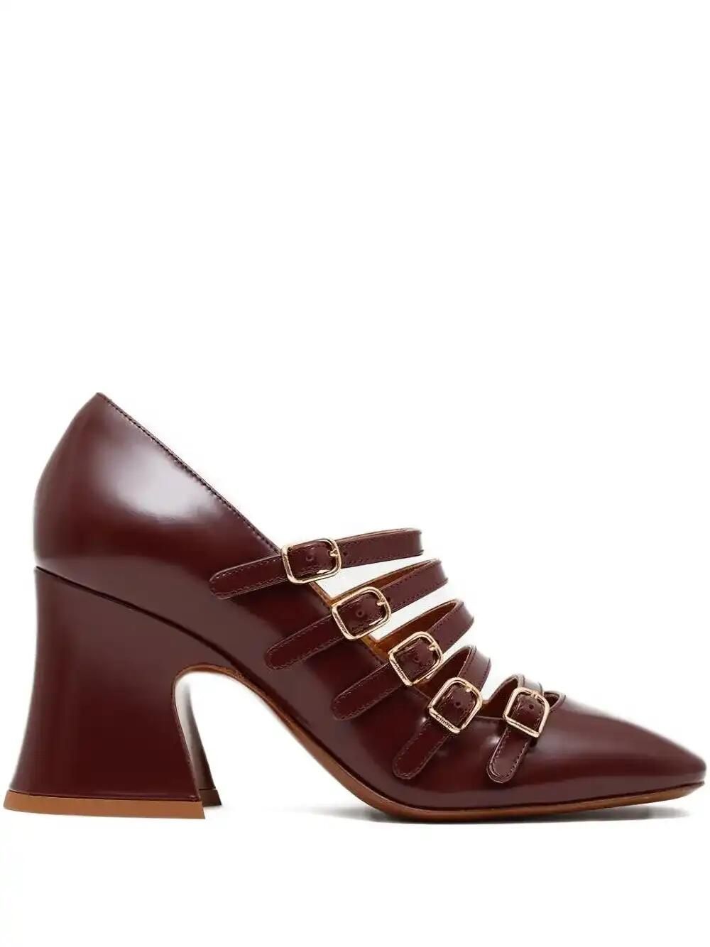 Chloé 80mm Janis Buckle-Strap Pumps