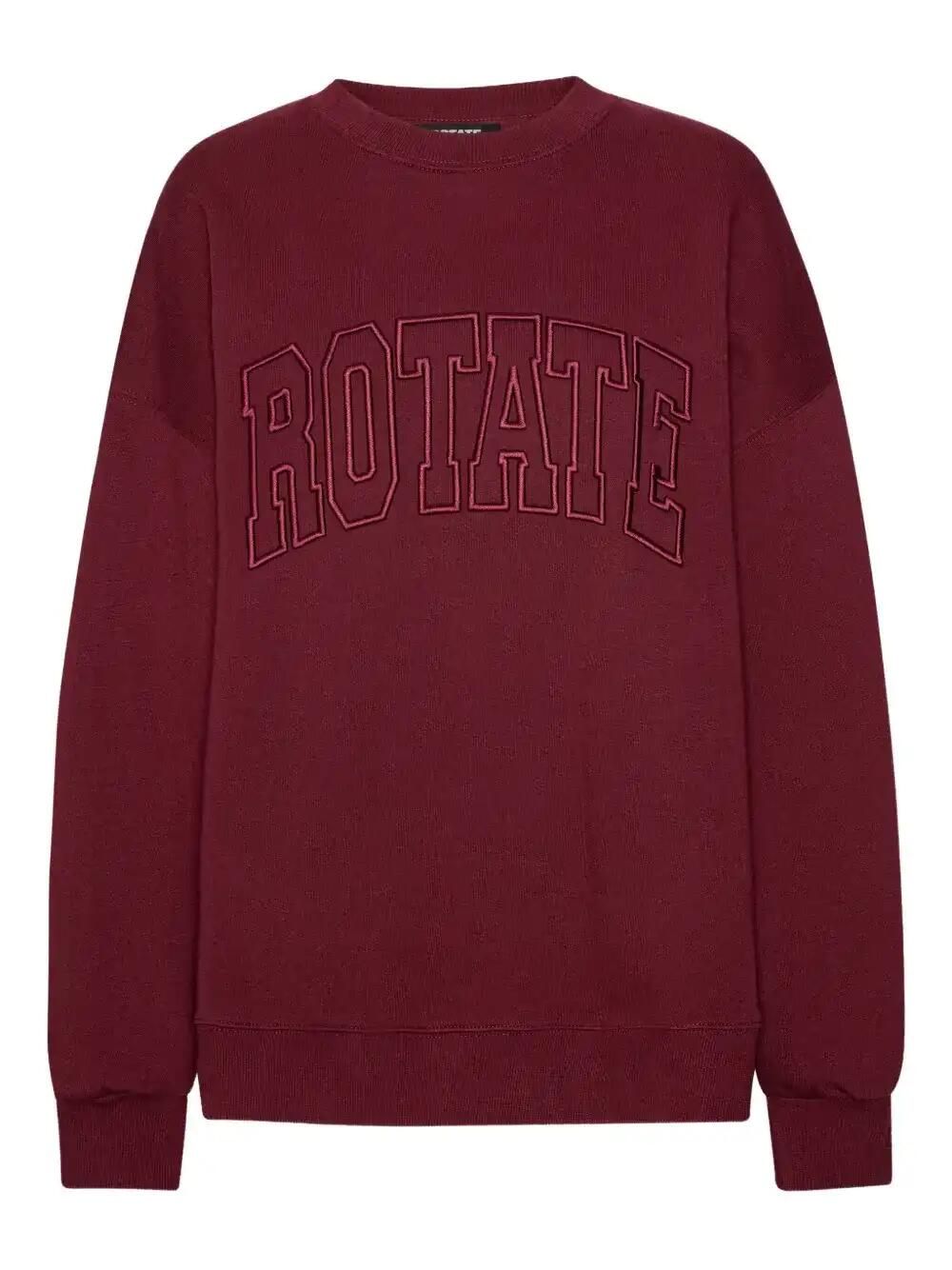 Embroidered Crew-Neck Sweatshirt