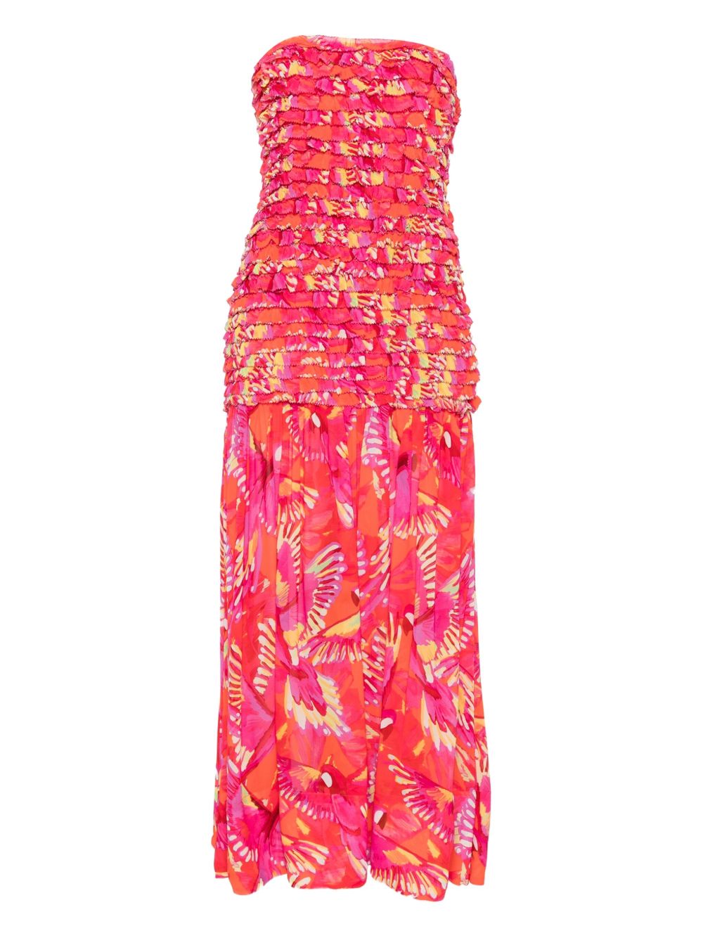 Flying Birds Midi Dress
