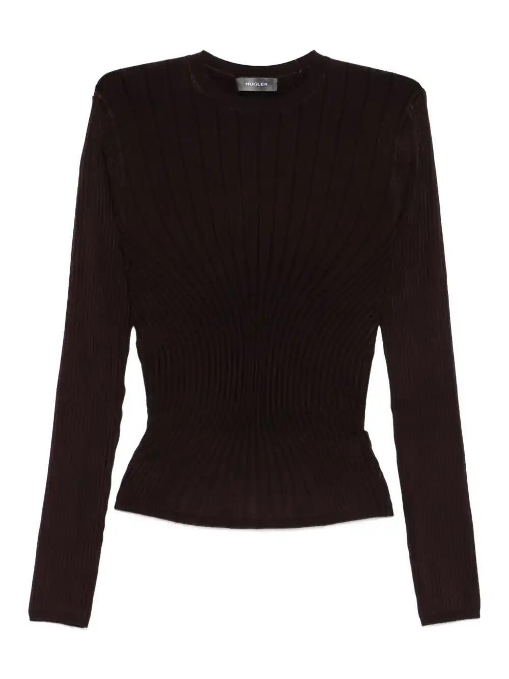 Ribbed Long-Sleeve Top