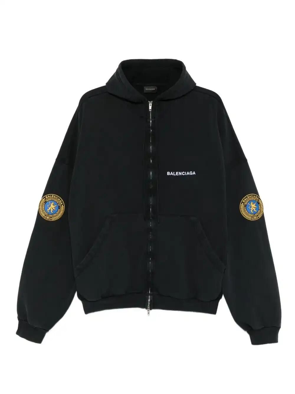 Uniform-Patch Hoodie