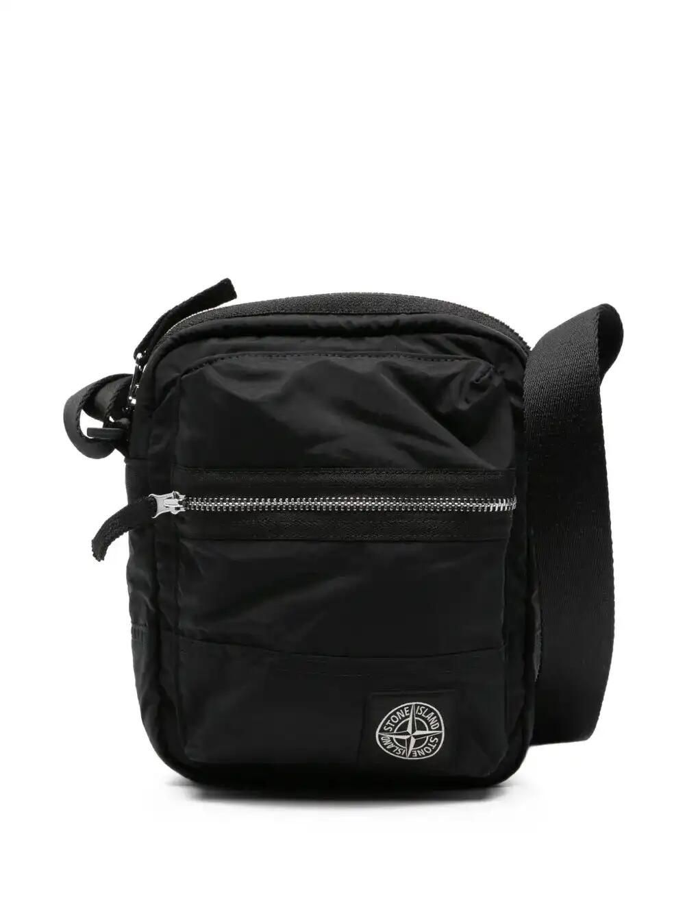 Compass-Patch Messenger Bag