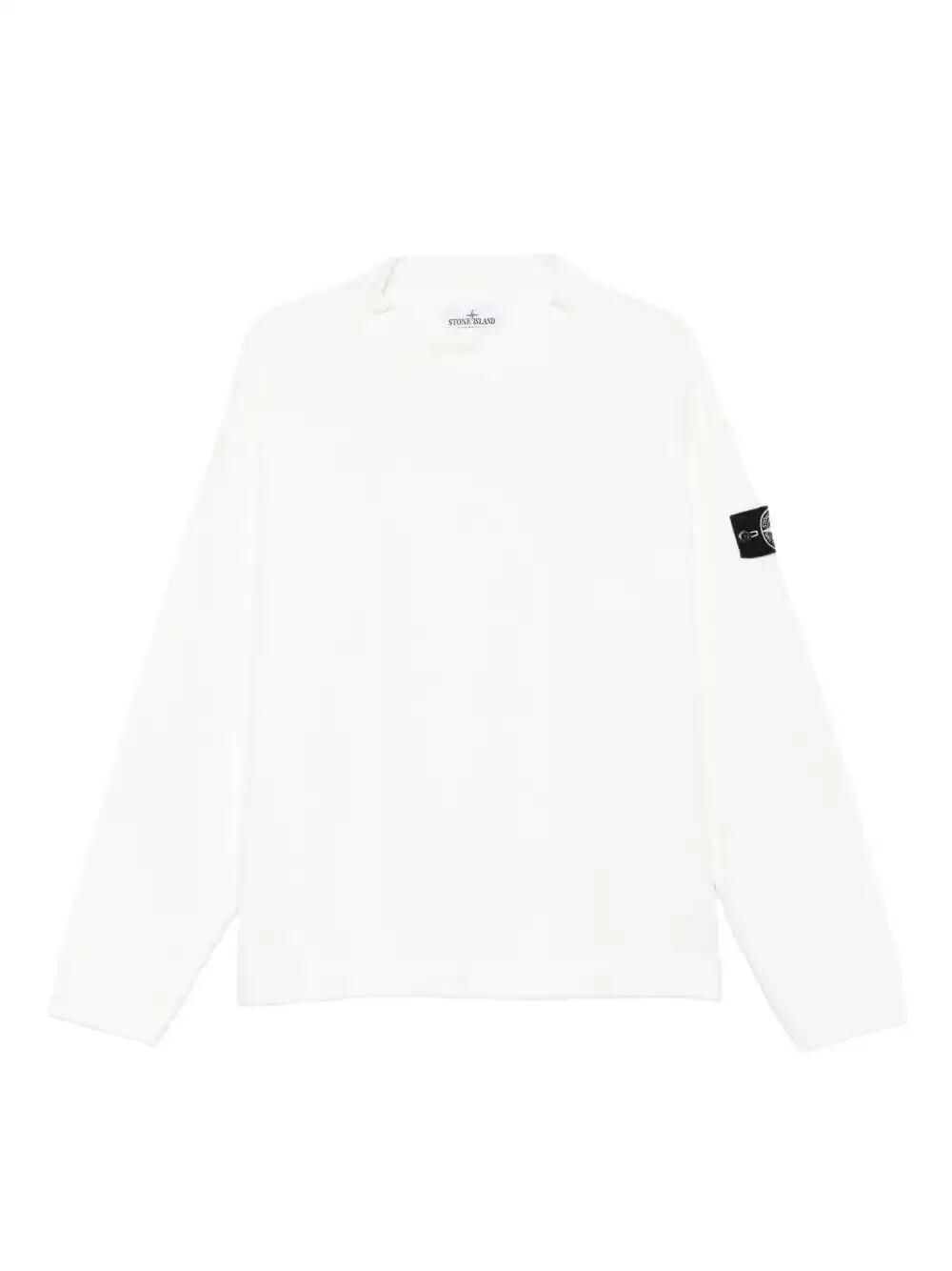 Compass-Badge Cotton Sweater
