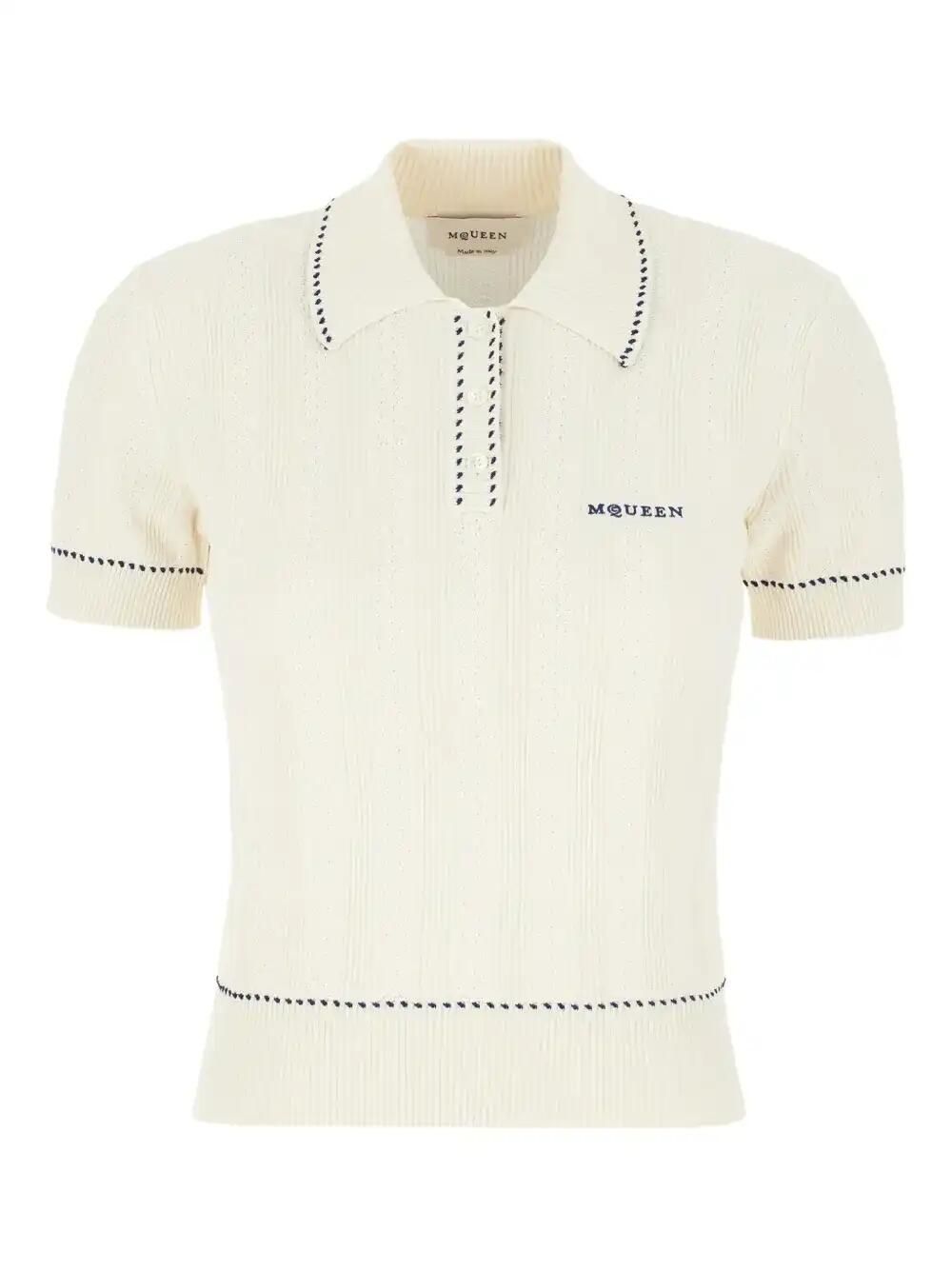 Ribbed Polo Top