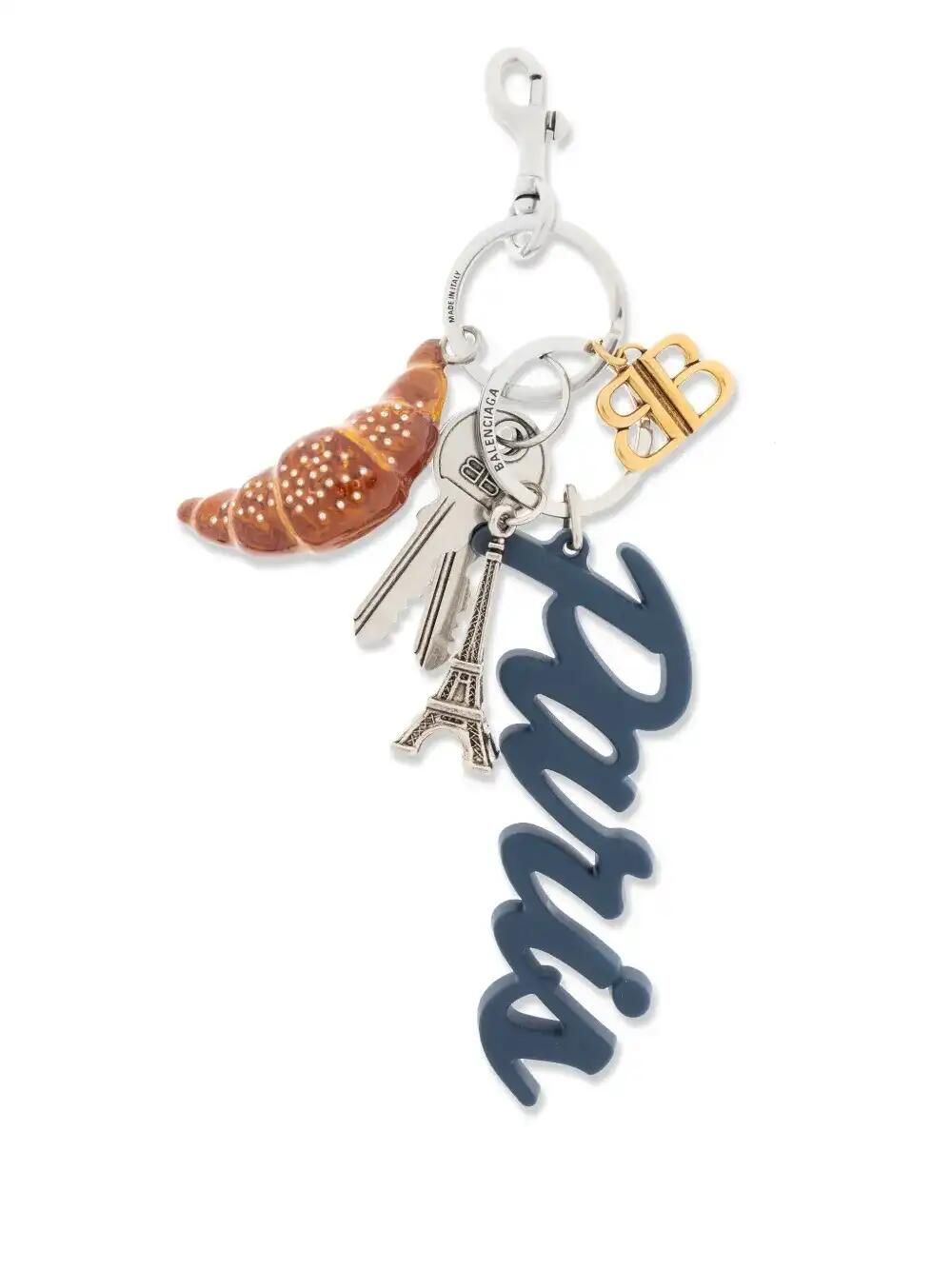 Tourist Paris Croissant Keyring