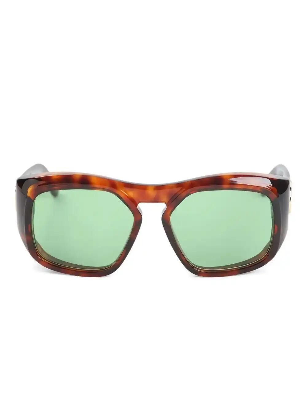 Geometric-Frame Sunglasses