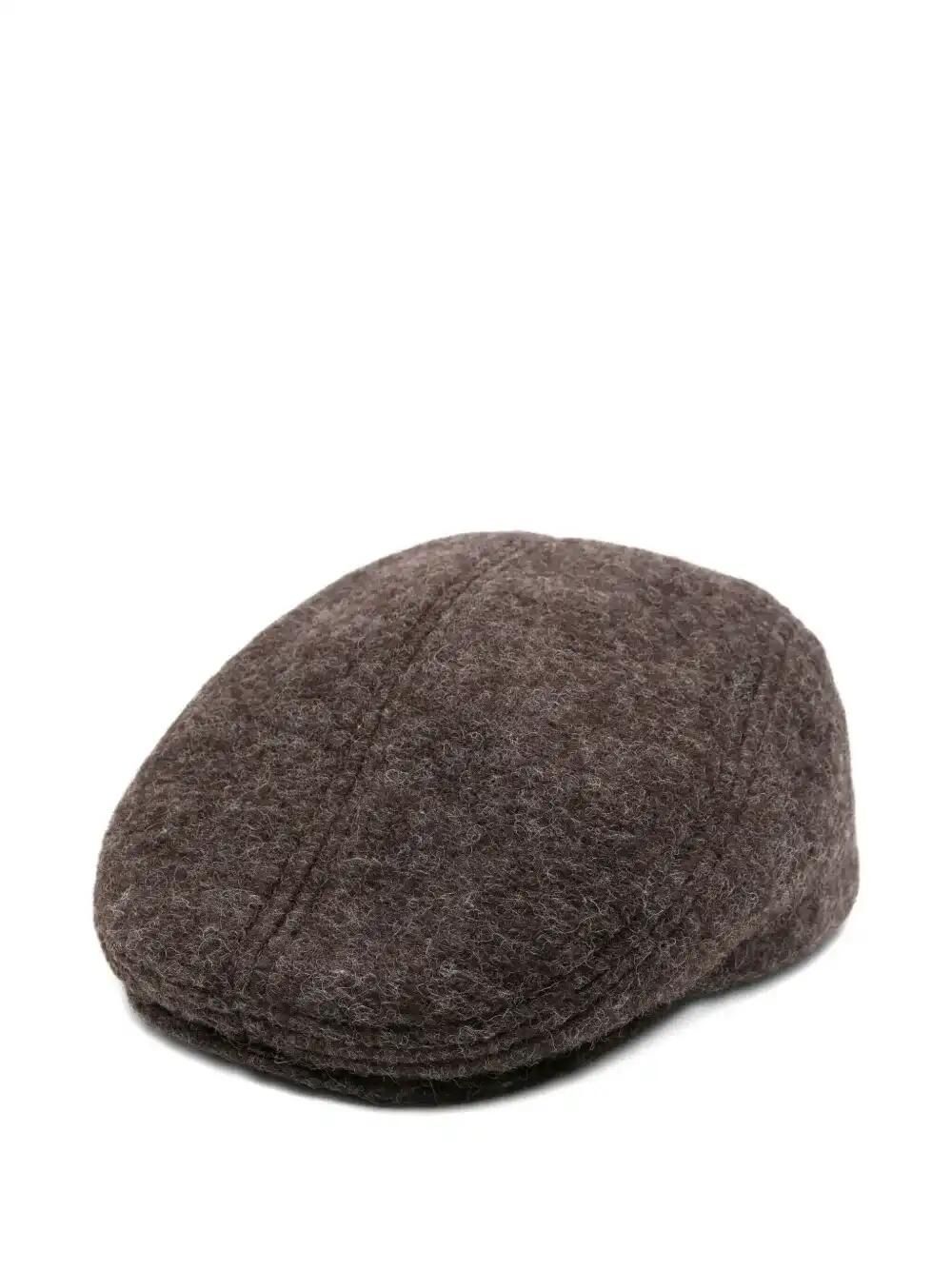Ruslan Baginskiy Cotton Beret In Brown