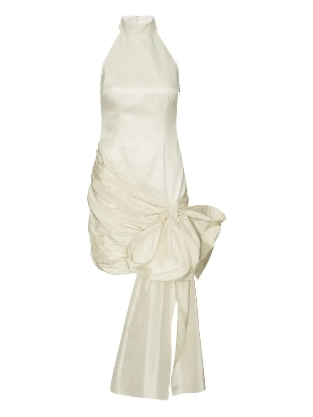 Bow Halterneck Mini Dress