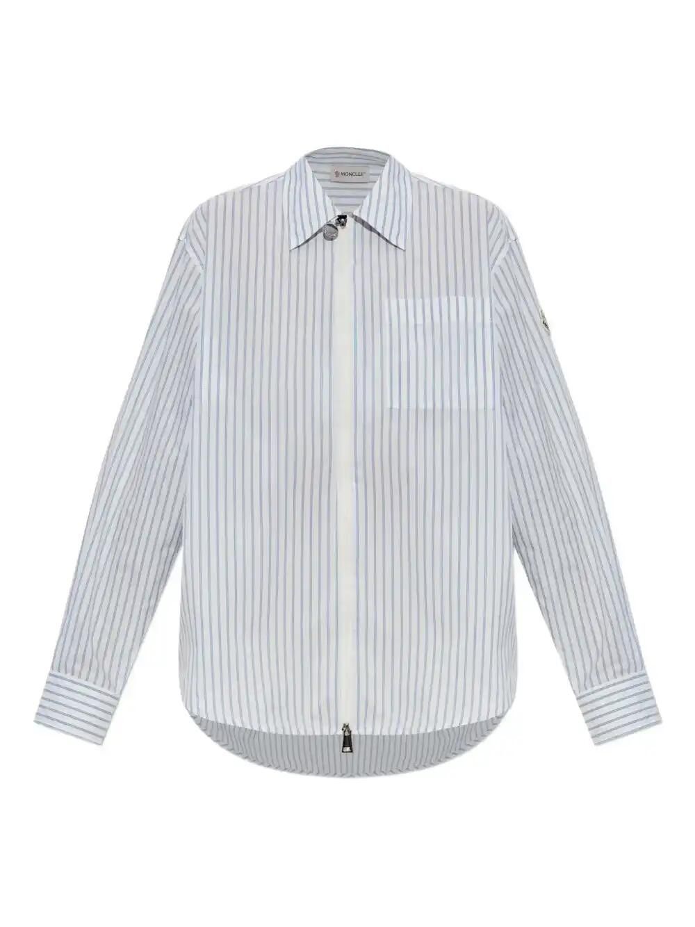Striped Zip-Up Shirt
