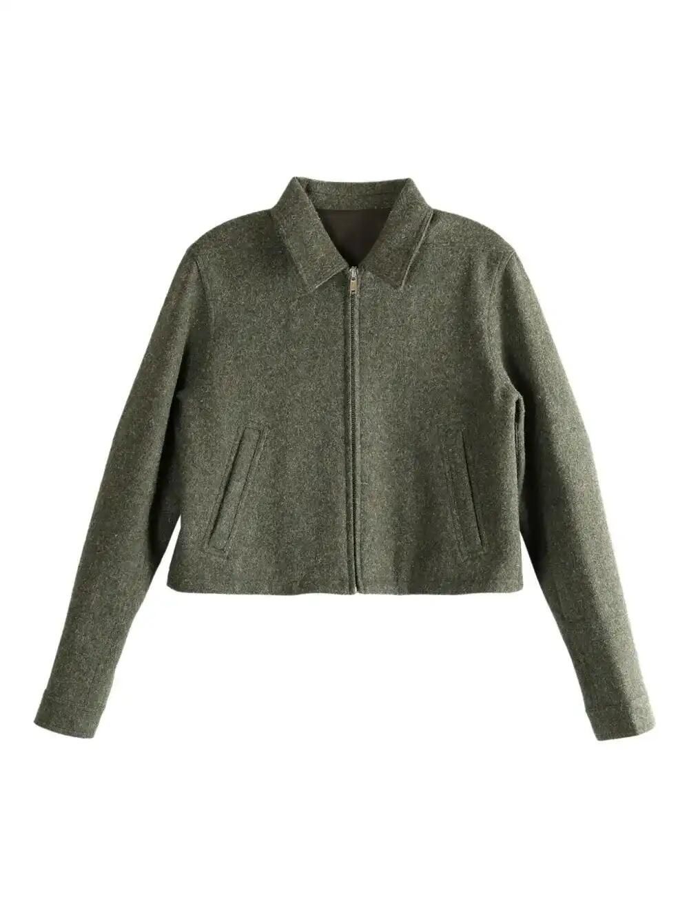Alice Brad Cropped Zip-Up Jacket